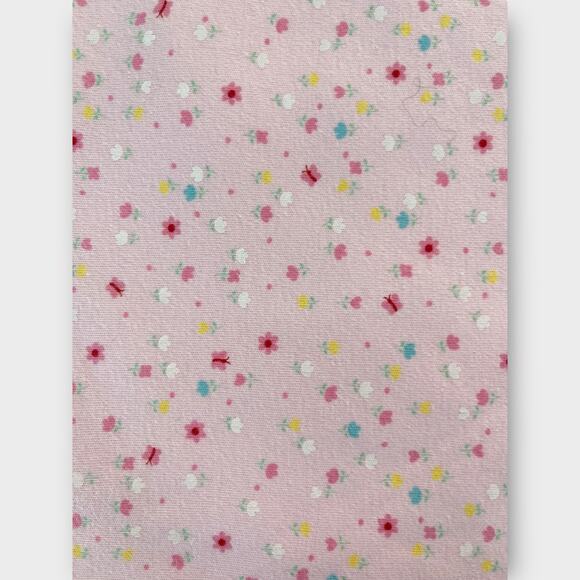 Child of Mine Carters Dainty Floral Baby Blanket Pink Flower Butterfly Cotton - Picture 2 of 6